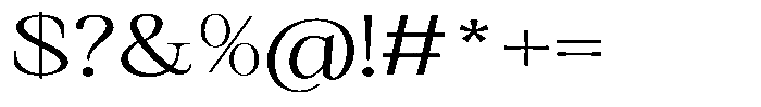 Kanellis Extra Light Extra Exp Font OTHER CHARS