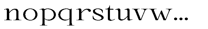Kanellis Extra Light Extra Exp Font LOWERCASE
