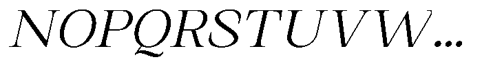 Kanellis Extra Light Sem Exp Italic Font UPPERCASE