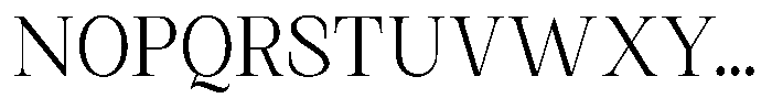 Kanellis Extra Light Semi Condensed Font UPPERCASE