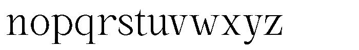 Kanellis Extra Light Semi Condensed Font LOWERCASE