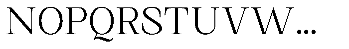 Kanellis Extra Light Font UPPERCASE