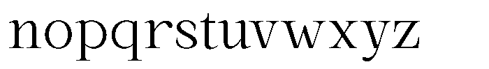 Kanellis Extra Light Font LOWERCASE