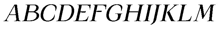 Kanellis Italic Font UPPERCASE