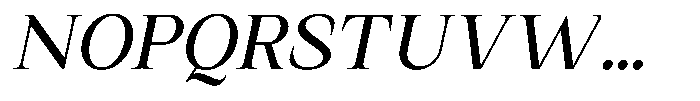 Kanellis Italic Font UPPERCASE