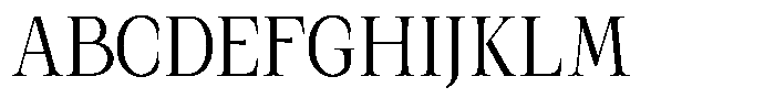 Kanellis Light Condensed Font UPPERCASE