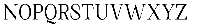 Kanellis Light Condensed Font UPPERCASE