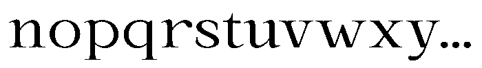 Kanellis Light Expanded Font LOWERCASE