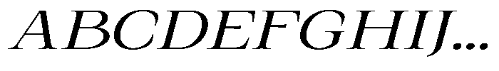 Kanellis Light Extra Exp Italic Font UPPERCASE