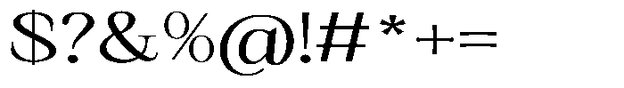 Kanellis Light Extra Expanded Font OTHER CHARS