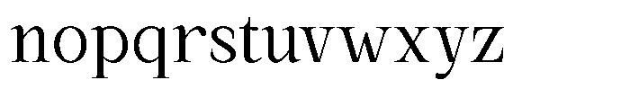 Kanellis Light Semi Condensed Font LOWERCASE