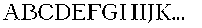 Kanellis Light Semi Expanded Font UPPERCASE