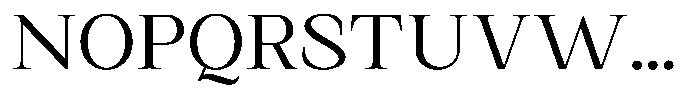 Kanellis Light Semi Expanded Font UPPERCASE