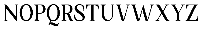 Kanellis Medium Condensed Font UPPERCASE