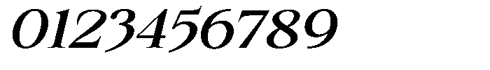 Kanellis Medium Expanded Italic Font OTHER CHARS