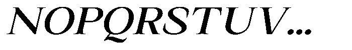 Kanellis Medium Expanded Italic Font UPPERCASE