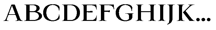 Kanellis Medium Expanded Font UPPERCASE