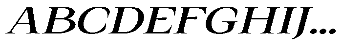Kanellis Medium Extra Exp Italic Font UPPERCASE