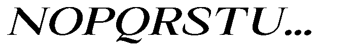 Kanellis Medium Extra Exp Italic Font UPPERCASE