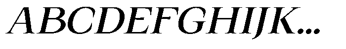 Kanellis Medium Sem Exp Italic Font UPPERCASE