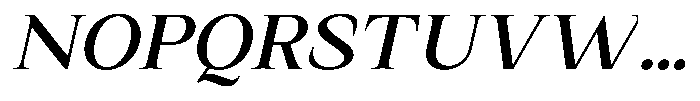 Kanellis Medium Sem Exp Italic Font UPPERCASE