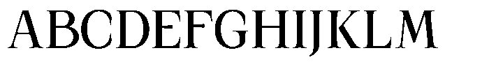 Kanellis Medium Semi Condensed Font UPPERCASE