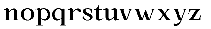 Kanellis Medium Semi Expanded Font LOWERCASE