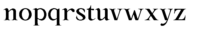 Kanellis Medium Font LOWERCASE