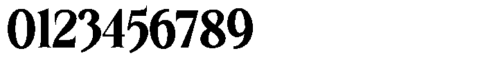 Kanellis Plain Black Condensed Font OTHER CHARS