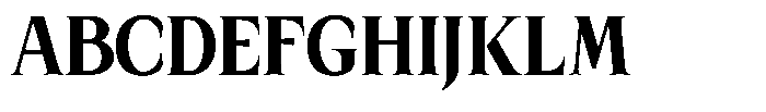 Kanellis Plain Black Condensed Font UPPERCASE