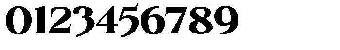 Kanellis Plain Black Expanded Font OTHER CHARS