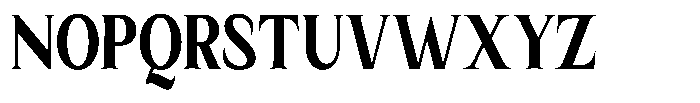 Kanellis Plain Black Extra Condensed Font UPPERCASE
