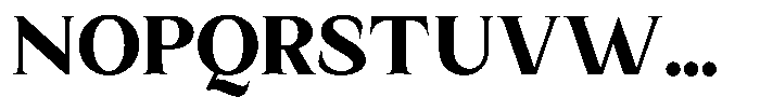 Kanellis Plain Black Font UPPERCASE