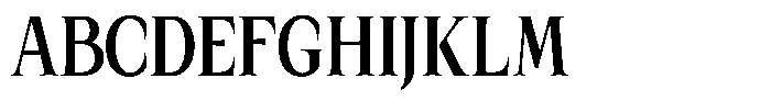 Kanellis Plain Bold Extra Condensed Font UPPERCASE