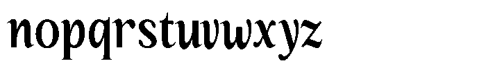 Kanellis Plain Bold Extra Condensed Font LOWERCASE