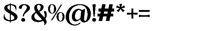 Kanellis Plain Bold Sem Exp Font OTHER CHARS