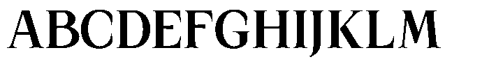 Kanellis Plain Bold Semi Condensed Font UPPERCASE