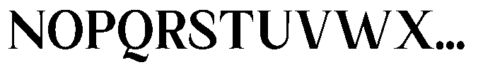 Kanellis Plain Bold Semi Condensed Font UPPERCASE