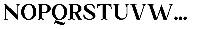Kanellis Plain Bold Font UPPERCASE