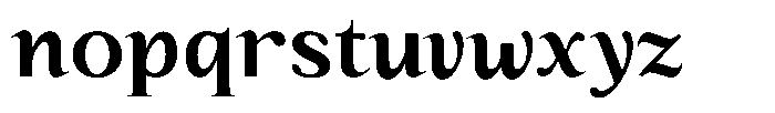 Kanellis Plain Bold Font LOWERCASE