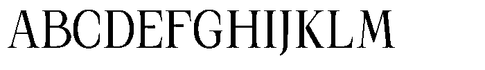 Kanellis Plain Condensed Font UPPERCASE