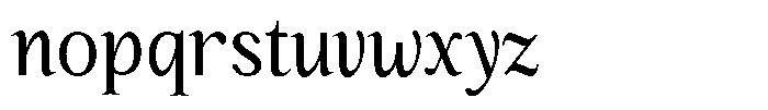 Kanellis Plain Condensed Font LOWERCASE