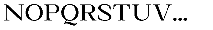 Kanellis Plain Expanded Font UPPERCASE
