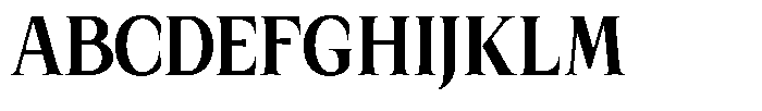 Kanellis Plain Extra Bold Condensed Font UPPERCASE
