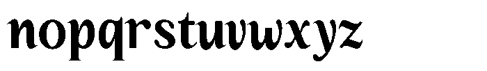 Kanellis Plain Extra Bold Condensed Font LOWERCASE