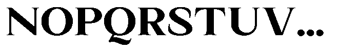Kanellis Plain Extra Bold Exp Font UPPERCASE