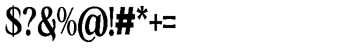 Kanellis Plain Extra Bold Extra Condensed Font OTHER CHARS