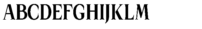 Kanellis Plain Extra Bold Extra Condensed Font UPPERCASE