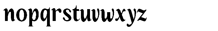 Kanellis Plain Extra Bold Extra Condensed Font LOWERCASE