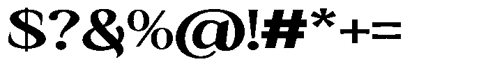 Kanellis Plain Extra Bold Extra Exp Font OTHER CHARS